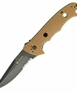 Budget 👍 CRKT 7914DB Desert Cruiser, 3.75" 8Cr14MoV Black Combo Blade, Desert Tan Zytel Handle 😀
