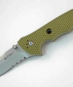 Best Pirce 👏 CRKT Hammond Cruiser Folder, Combo Edge 8CR14MoV, Green Zytel Handle 😀
