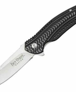 Hot Sale 🛒 CRKT Ripple, 4 3/8" Closed Linerlock, 3 1/8" 8Cr14MoV Stainless Blade with Extended Tang, Ken Onion Design Blade Etching 👏