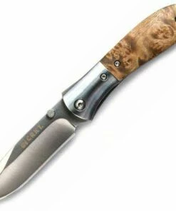 Flash Sale 👏 CRKT M4-02W, 3.25" 8Cr13MoV Plain Blade, Burl Wood Handle ✨