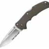 Best deal 🛒 Cold Steel CS58TPSH Code-4 Spear Point, 3.5" AUS 8A SS Combo Blade, Gray Aluminum Handle ❤️