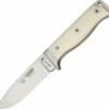 Coupon 👍 Cudeman MT5 Survival Knife, N695 Bohler Steel, White Micarta Handle ✨