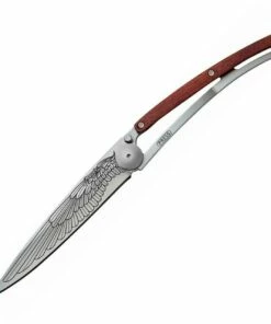 Deals ❤️ Deejo Knives Deejo DEE1CB016 Wing, 3.75" 3Cr13 SS Plain Blade, Rosewood Handle 👏