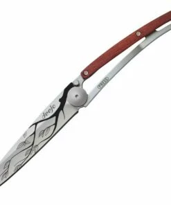 Discount 🌟 Deejo Knives Deejo DEE1CB022 Tree, 3.75" 3Cr13 SS Plain Blade, Rosewood Handle 👏