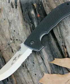 Deals 😍 Emerson CQC-8 Wave Linerlock, Combo Stonewash Blade, Black G-10 Handle 😀