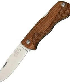 Discount ⌛ EKA Knives EKA Swede 7 Lockback Bubinga, 3 1/8" Sandvik 12C27 stainless blade. Brown Bubinga wood handle 😍