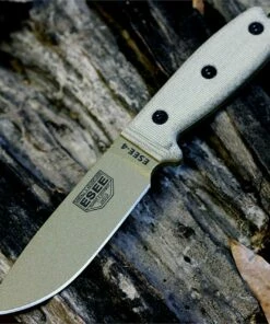 Outlet ❤️ ESEE Knives ESEE 4P-MB-DE Dark Earth Brown, With Molle Back and Clip Plate, Plain Edge ✨