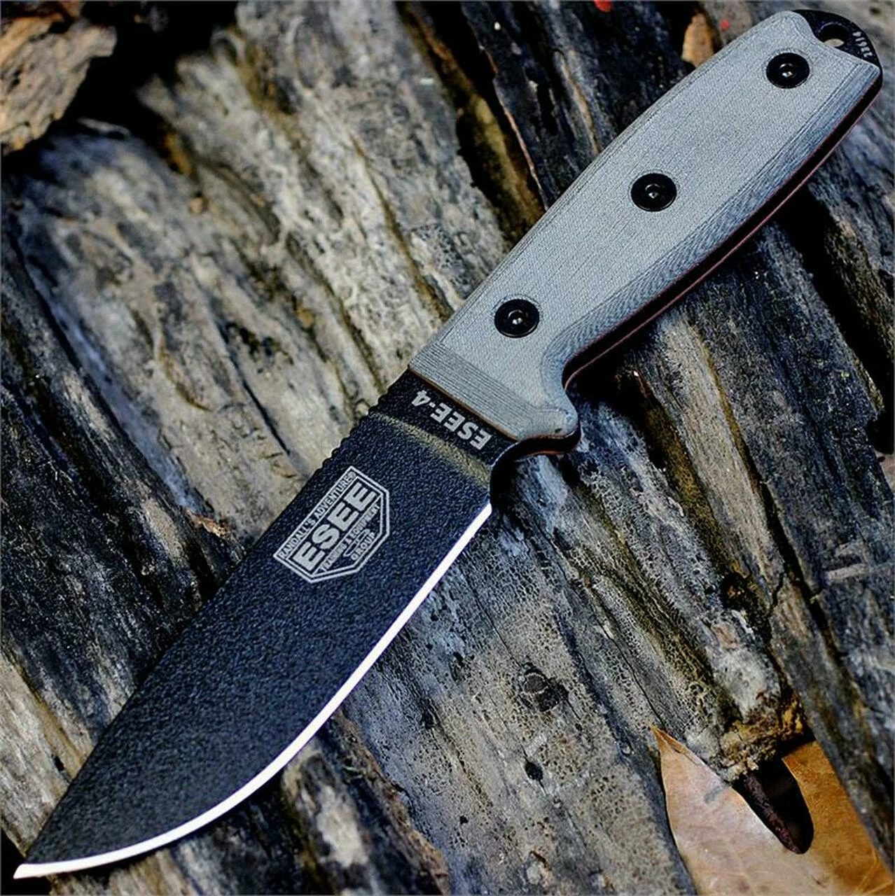 Buy 🛒 ESEE Knives, 4P-KO, Black Blade, Plain Edge, Micarta Handle, Knife Only, No Sheathing 💯 1 Buy 🛒 ESEE Knives, 4P-KO, Black Blade, Plain Edge, Micarta Handle, Knife Only, No Sheathing 💯