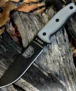 Cheap ✔️ ESEE Knives, 6P-KO, Black Blade, Plain Edge, Micarta Handle, Knife Only, No Sheathing 🔥