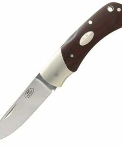 Flash Sale ⌛ Fallkniven Folding Hunter, Maroon Micarta Handle, Plain Edge 🎁