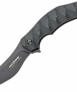 Top 10 🤩 Fox Knives USA FOX Knives Anso Flipper Folder, N690Co, Black G-10 Handle ⭐