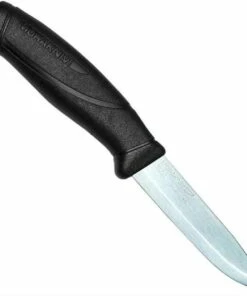 Coupon 👏 Mora Knives Black Companion Fixed, SS Blade, Rubber Handle 😀