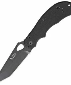 Discount 😍 5.11 Tactical 51054 Scout Tanto Folder, 3.6" AUS-8 Plain Blade, Black G-10 Handle 🤩