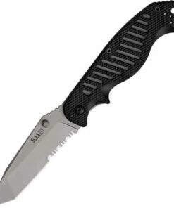 Best Pirce ⭐ 5.11 Tactical 51078 CS1 Tanto, 3.75" AUS-8 Combo Blade, Black FRN Handle 🔥