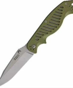Budget ❤️ 5.11 Tactical 51080 CS2 Spearpoint, 3.75" AUS-8 Combo Blade, Green FRN Handle 🛒