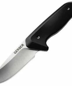 Brand new ❤️ Gerber GR2197 Hunting Moment, 3.63" 5Cr15MoV SS Plain Blade, Rubberized Handle, Nylon Sheath 🎉
