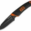 Discount 😍 Gerber Bear Grylls 3.4" Plain Edge Compact Fixed Blade with Sheath Black/Orange 💯