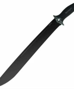 Cheap 🔔 Kershaw Knives Kershaw 1074 Camp 18, 18" 65Mn Powdercoated Fixed Blade, Rubber Overmold Handle 🎉