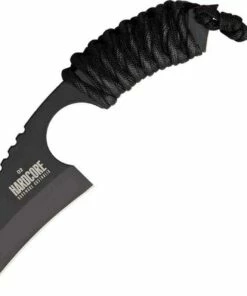 Cheapest 🛒 Hardcore Hardware Australia Little Field Knife, D2 Steel, Black Para-cord Handle 👍
