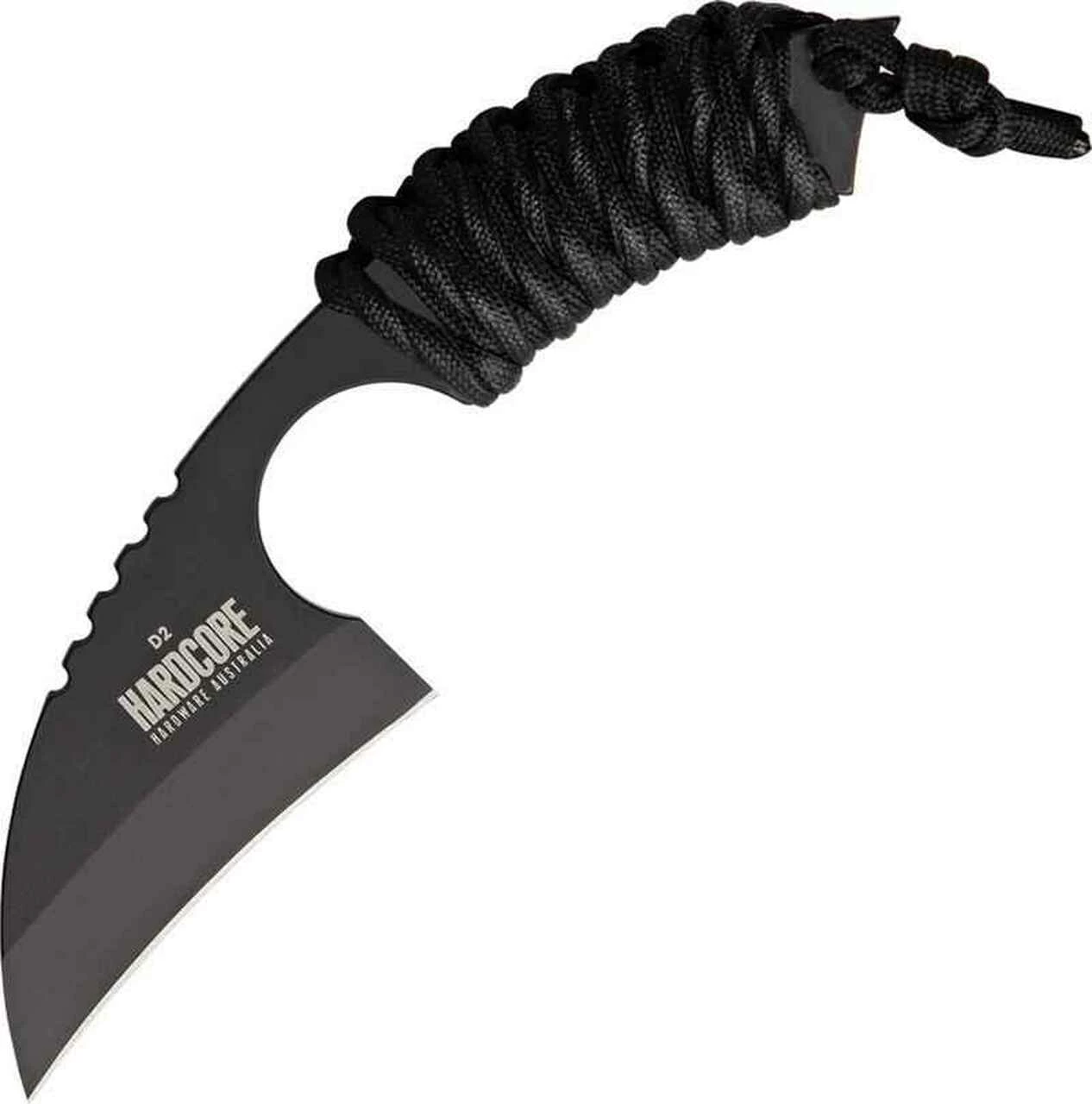 Cheapest 🛒 Hardcore Hardware Australia Little Field Knife, D2 Steel, Black Para-cord Handle 👍 1 Cheapest 🛒 Hardcore Hardware Australia Little Field Knife, D2 Steel, Black Para-cord Handle 👍