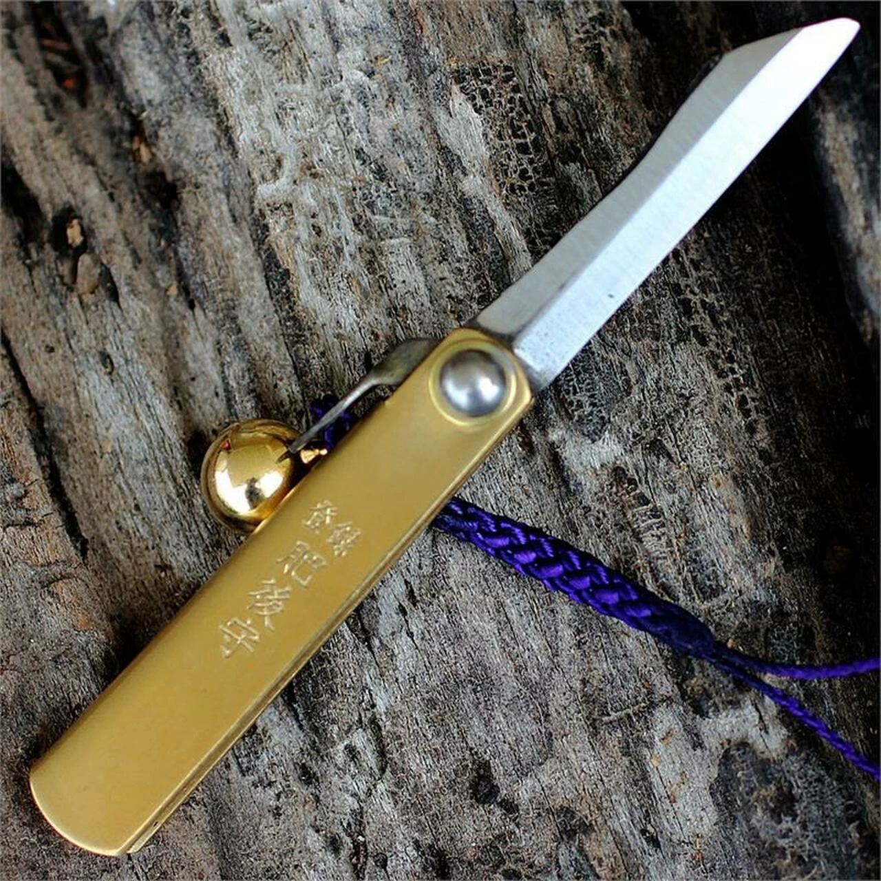 Coupon ๐ Nagao Higonokami Japanese Friction Folder with Bell, 1.5" SK Satin Blade, Brass Handle ๐งจ 1 Coupon ๐ Nagao Higonokami Japanese Friction Folder with Bell, 1.5" SK Satin Blade, Brass Handle ๐งจ