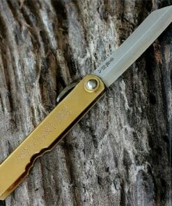 Best Pirce 🎁 Higonokami Reverse Tanto style 3 in. steel blade, Brass Handle Japanese Folder ❤️