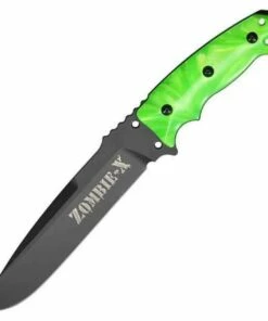 Budget 🎁 Hogue Zombie Fixed Blade, 12" Overall, Black Mil-Spec Ballistic Nylon Belt Sheath 👏