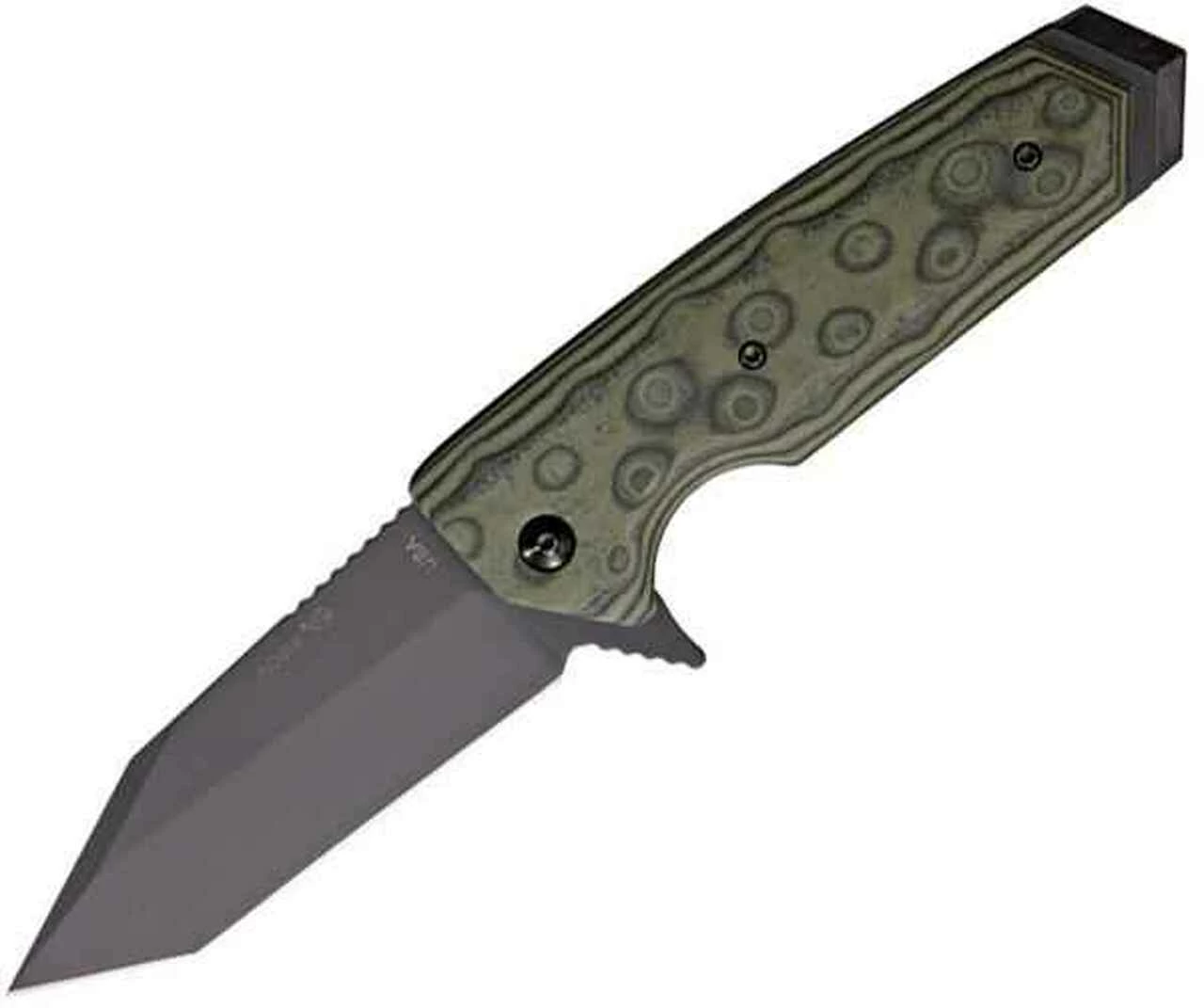Best Pirce 🧨 Hogue EX02 3.75" Flipper, Tactical Tanto Blade with G-Mascus Green G-10 Handles ✨ 1 Best Pirce 🧨 Hogue EX02 3.75" Flipper, Tactical Tanto Blade with G-Mascus Green G-10 Handles ✨