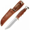 Cheap 😀 Ka-Bar Working Hunter, Leather Handle, Leather Sheath 👏