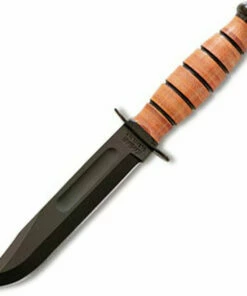 Outlet 😍 Ka-Bar Short USMC Knife, Leather Sheath, Plain Edge 😀