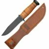 Wholesale ❤️ KA-BAR Mark I Fighting / Utility Knife Black Plain Blade, Brown Leather Sheath 👏
