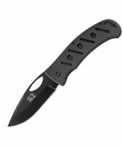 Discount ✨ Ka-Bar KA- BAR K2 Gila, Black Aluminum Handle, Black Blade, Plain Edge 🛒