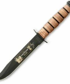 Cheapest 🔥 Ka-Bar US NAVY Vietnam Commemorative, Leather Handle 👍