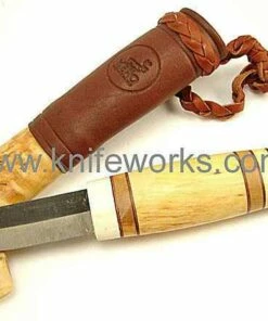 Wholesale 💯 Kero Knives Kero Pello, Curly Birch and Reindeer Antler Handle, 3 in High Carbon Steel Blade ⭐