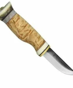 Outlet 👏 Kero Knives Kero Sami., Curly Birch and Reindeer Antler Handle, 3 in High Carbon Steel Blade 🧨