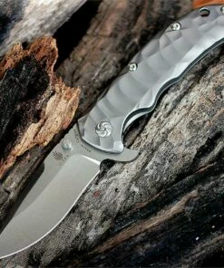 Promo 🎁 Kizer Cutlery, Caligine, 401D, 3.58 in. S35VN Drop Point Stonewashed Blade, Framelock 🛒