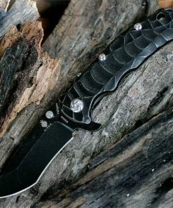 Cheapest 🔔 Kizer Cutlery, Caligine, 401DT1, 3.58 in. S35VN Tanto Point Black Stonewashed Blade, Framelock ⌛