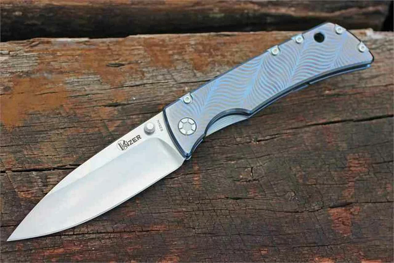 Cheapest 🤩 Kizer Cutlery KI4424 Framelock, 3.90" S35VN SS Plain Blade, Titanium Handle 💯 1 Cheapest 🤩 Kizer Cutlery KI4424 Framelock, 3.90" S35VN SS Plain Blade, Titanium Handle 💯