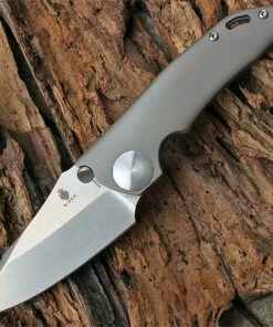 Promo 👍 Kizer Cutlery Ki4473 GPB1 (Gray's Pocket Brute1) by John Gray, 3.5" CPM-S35VN SS Plain Blade, Titanium Handle 😍