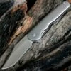 Cheap 🎁 Kizer Cutlery, Flashbang Flipper, 454A1, 3.5 in. S35VN Clip Point Stonewashed Blade, Framelock 👏