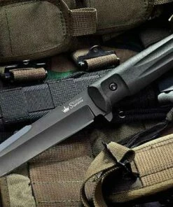 Outlet ⌛ Kizlyar Supreme Delta, D2 Black Fixed Blade, Kraton Handle 👏