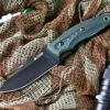 Cheapest 💯 Kizlyar Supreme Kizlyar Surpreme Urban Fixed Blade, Black D2, Green Ergonomic Micarta 🔥