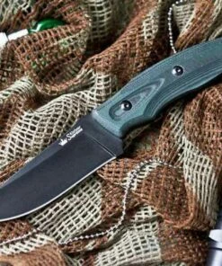 Cheapest 💯 Kizlyar Supreme Kizlyar Surpreme Urban Fixed Blade, Black D2, Green Ergonomic Micarta 🔥