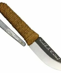 New 👏 Kellam Fixed Blade Knife. 4 5/8" overall. 2 1/8" hand forged carbon steel blade. Sisal wrapped handle. ⭐
