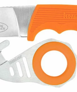 Promo 🔔 Kershaw Knives Kershaw 1028ORBCX Duck Commander Antelope Hunter 2 & Zipit Combo Pack, 3.6" 8Cr13MoV SS, Plain Blade, Orange Co-polymer Handle ⌛