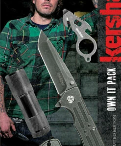 Cheap 🧨 Kershaw Knives Kershaw 1304BW Own It Knife and Light Pack, 4pc Gift Set w/Starter Series folder & LED Flashlight 🎉