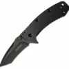 Cheap 🔔 Kershaw Knives Kershaw 1555TBW Cryo, 2.75" Tanto Blackwash 8Cr13MoV SS, Plain Blade, 410 SS Blackwash Handle ❤️
