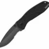 Promo 🔔 Kershaw Knives Kershaw 1670GBBLKST Tactical Blur, 3.4" 14C28N Plain Blade, Black Anodized Aluminum Handle ✔️