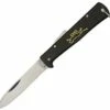Best Pirce 🔥 Mercator Black Cat Lockback, Stainless Steel Blade w/Black Metal Handles 💯