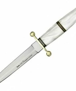 Buy 👏 Linder Dagger,5" 440 Stainless Dagger Blade w/ Leather Sheath 🔔